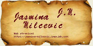 Jasmina Milčević vizit kartica